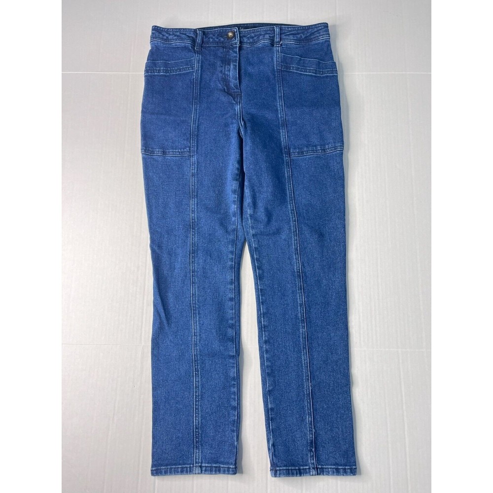 Boden Slim Jeans Cargo Pockets Jegging 8R Blue Denim